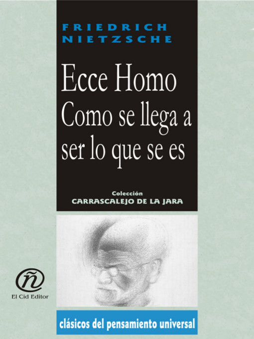 Detalles del título Ecce Homo de Friedrich Nietzsche - Lista de espera